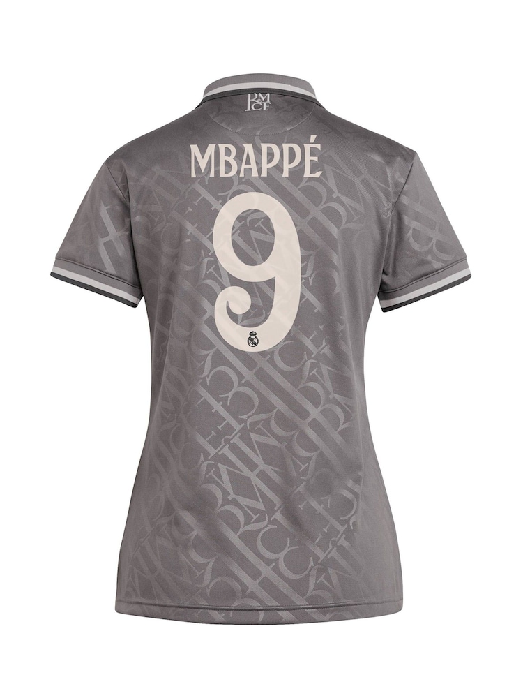 adidas Womens Real Madrid Third Shirt 2024-25 Mbappe 9 - Image 3 of 3
