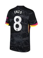Nike Black Chelsea Third Stadium Shirt 2024-25 Enzo 8 - Image 3 of 3