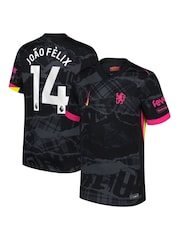 Nike Black Chelsea Third Stadium Shirt 2024-25 Joao Felix 14 - Image 1 of 3