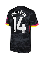 Nike Black Chelsea Third Stadium Shirt 2024-25 Joao Felix 14 - Image 2 of 3