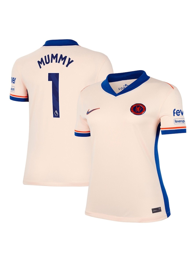 Nike Cream Womens Mummy Chelsea Away Stadium Shirt 2024-25 - Image 1 of 3