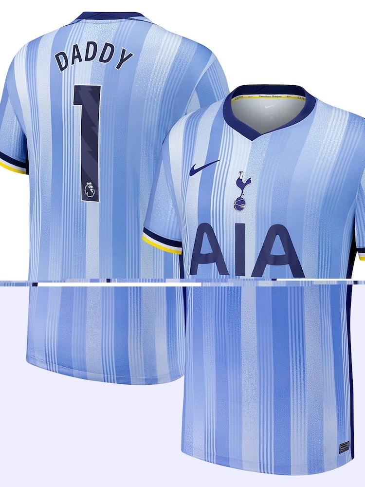 Nike Blue Daddy Tottenham Hotspur Away Stadium Shirt 2024-25 - Image 1 of 3 Nike Blue Daddy Tottenham Hotspur Away Stadium Shirt 2024-25 - Image 1 of 3