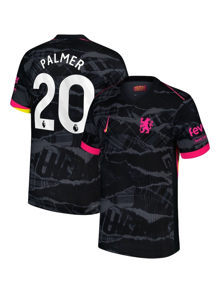 Nike Black Dri Fit Chelsea Adv Third Match Shirt 2024-25 Palmer 20 - Image 1 of 3