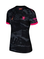 Nike Black Womens Neto 7 Chelsea Third Stadium Shirt 2024-25 - Image 2 of 3