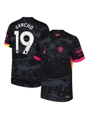 Nike Black Chelsea Third Stadium Shirt 2024-25 Sancho 19 - Image 1 of 3
