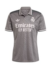 adidas Grey Real Madrid Third Shirt 2024-25 Bellingham 5 - Image 3 of 3