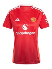adidas Red Womens Manchester United Home Shirt 2024-25 Mummy 1 - Image 2 of 3