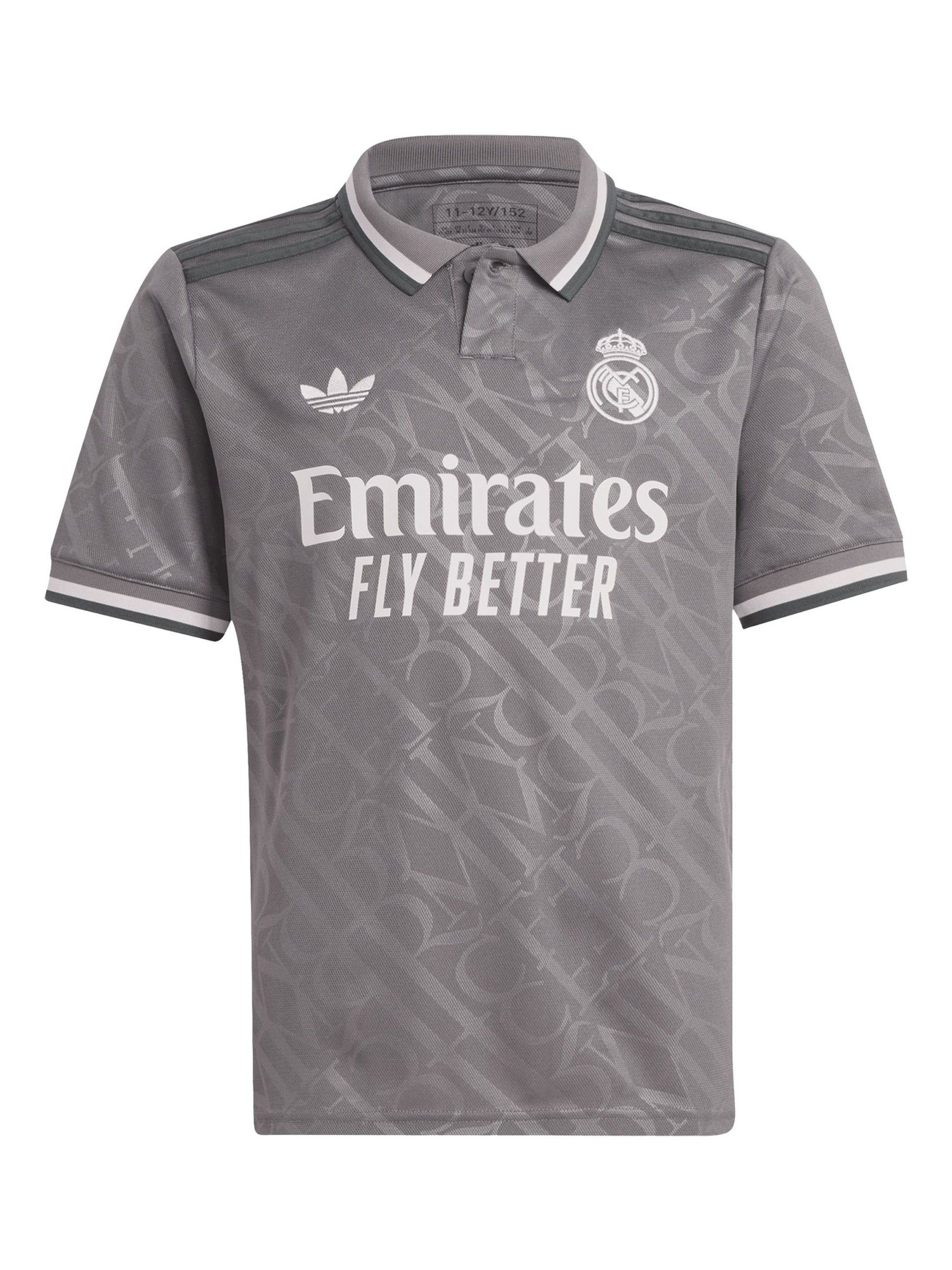 Buy adidas Grey Real Madrid Third Shirt 2024-25 Kids
