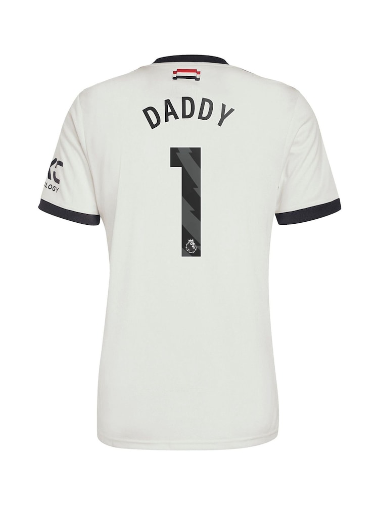 adidas White Manchester United Third Shirt 2024-25 Daddy 1 - Image 2 of 3
