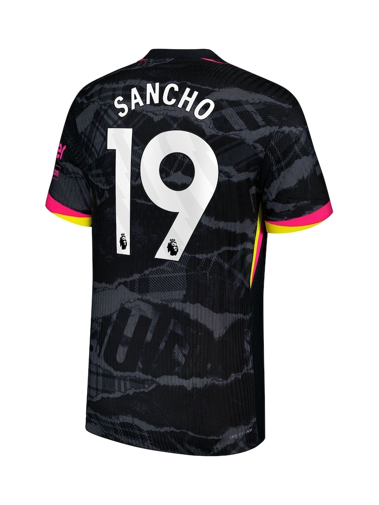 Nike Black Dri Fit Sancho Chelsea Adv Third Match Shirt 2024-25 - Image 3 of 3