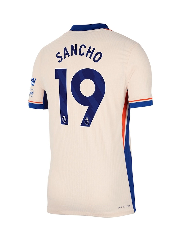 Nike Cream Dri Fit Chelsea Sancho Adv Away Match Shirt 2024-25 - Image 3 of 3