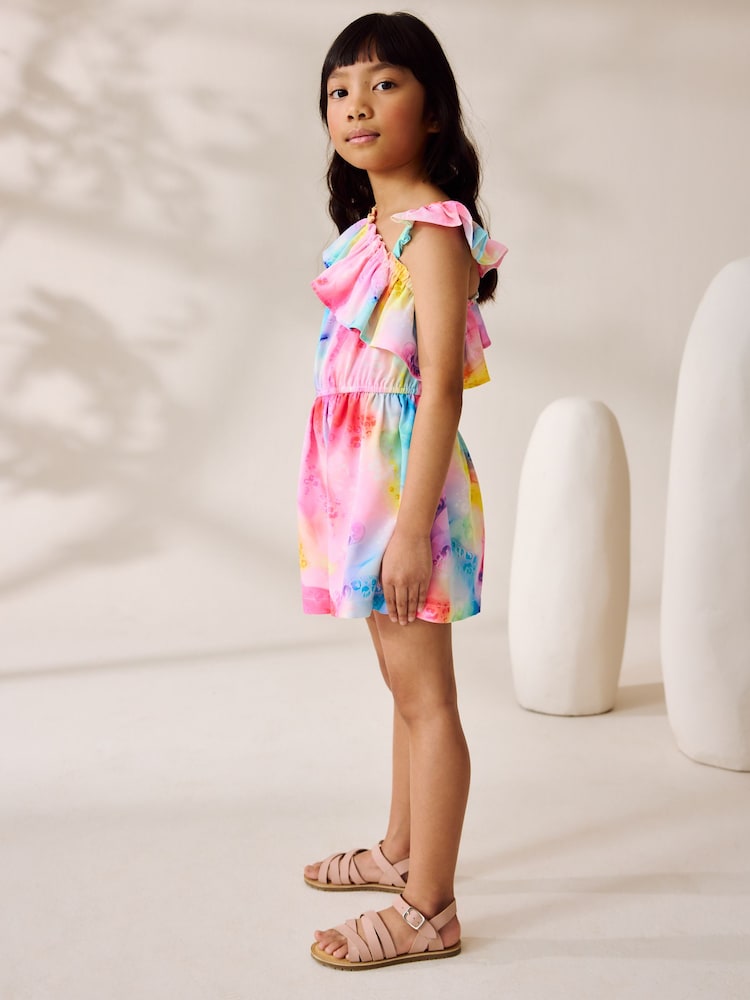Rainbow Frill Shoulder Playsuit (3-16yrs) - Image 2 of 7