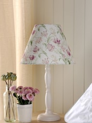 Laura Ashley White Gosford Table Lamp - Image 2 of 6