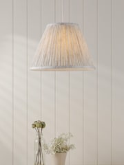Laura Ashley White Pussy Willow 1 Light Pendant - Image 6 of 6