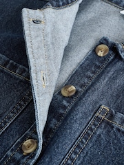 Dark Wash Denim Shirt and Pleated Skirt Set (3-16yrs) - Image 10 of 14