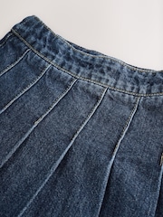 Dark Wash Denim Shirt and Pleated Skirt Set (3-16yrs) - Image 12 of 14