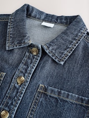 Dark Wash Denim Shirt and Pleated Skirt Set (3-16yrs) - Image 9 of 14