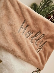 Personalised Plush Cream Christmas Stockings by My 1st Years - Image 2 of 4