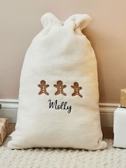 Personalised Gingerbread Borg Christmas Sack by My First Years by My 1st Years - Image 1 of 4