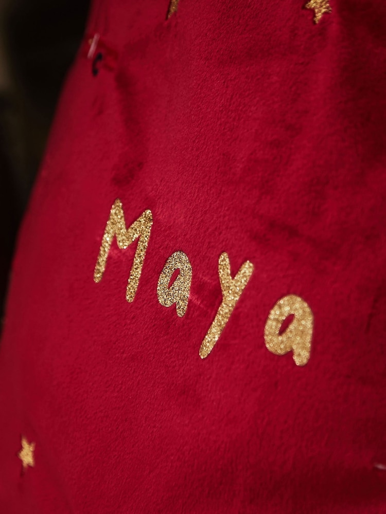 Personalised Plush Red Christmas Sack by My 1st Years - Image 2 of 6