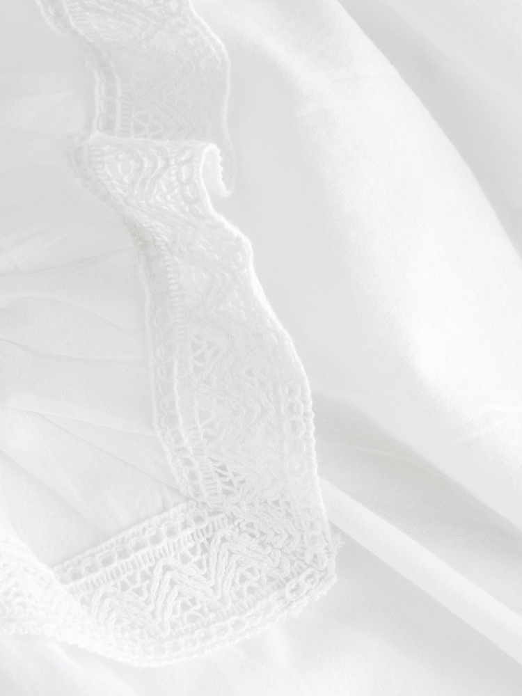 White V-Neck Nightdress - Image 9 of 9