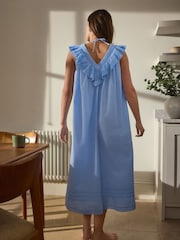 Chambray Blue V-Neck Nightdress - Image 2 of 10