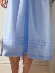 Chambray Blue V-Neck Nightdress - Image 7 of 10