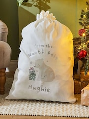 Personalised From The North Pole Canvas Christmas Gift Sack by My 1st Years - Image 1 of 4