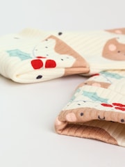 Ecru Baby Christmas Popper Sleepsuits 3 Pack (0mths-2yrs) - Image 12 of 14
