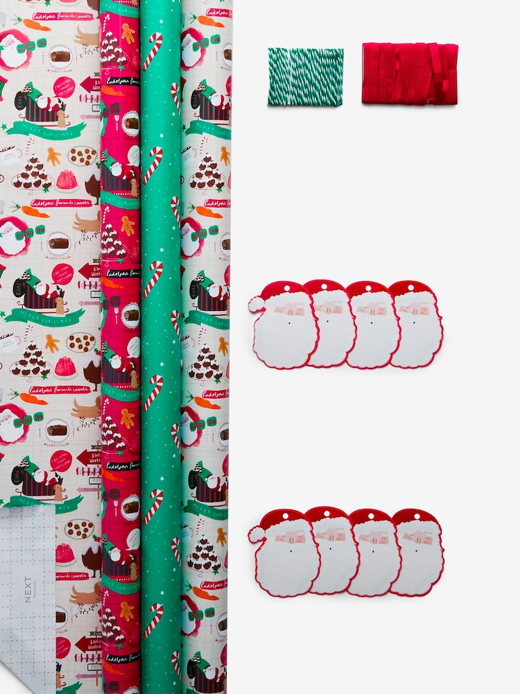 Santas Recipe Set of 3, 3m Christmas Wrapping Papers - Image 3 of 3 Santas Recipe Set of 3, 3m Christmas Wrapping Papers - Image 3 of 3