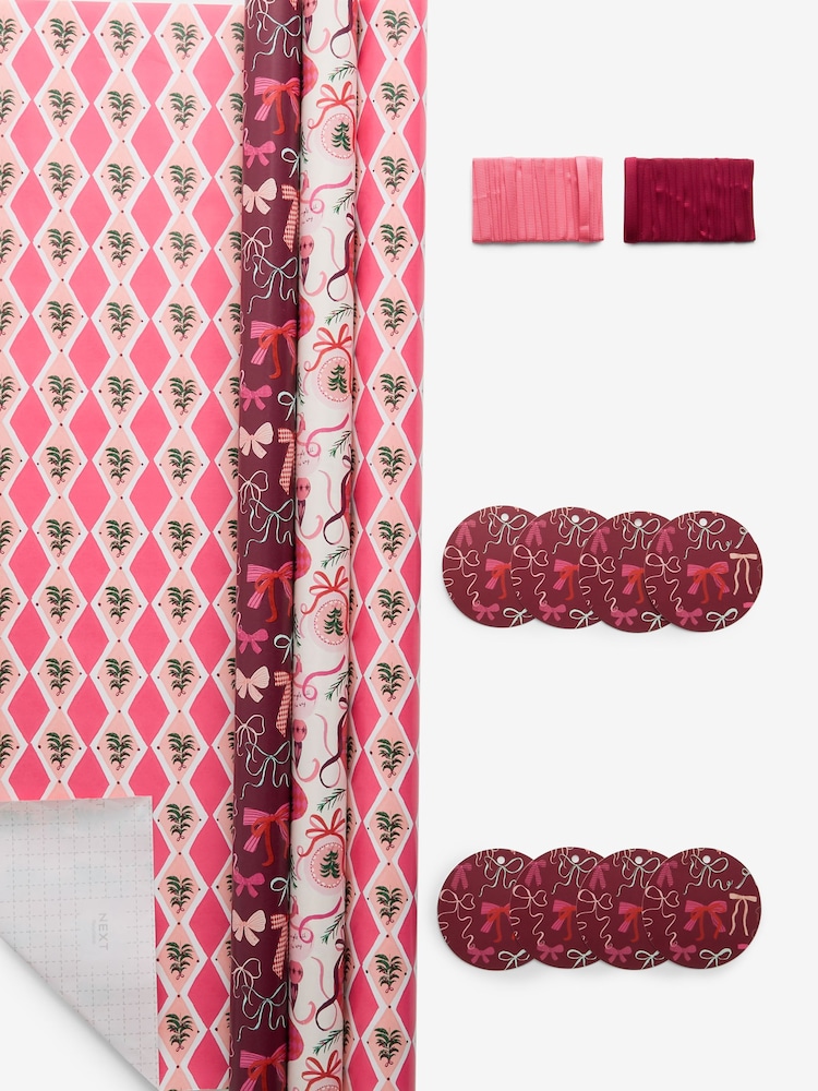 Pink Nutcrackers Set of 3, 3m Christmas Wrapping Papers - Image 3 of 3 Pink Nutcrackers Set of 3, 3m Christmas Wrapping Papers - Image 3 of 3