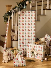 Bertie and Rosie Extra Wide, 10m Christmas Wrapping Papers - Image 1 of 4