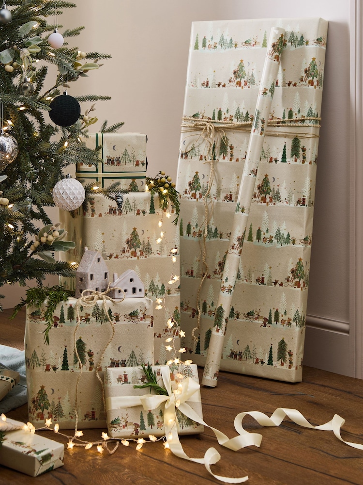 Cute Mice Extra Wide, 10m Christmas Wrapping Papers - Image 1 of 4