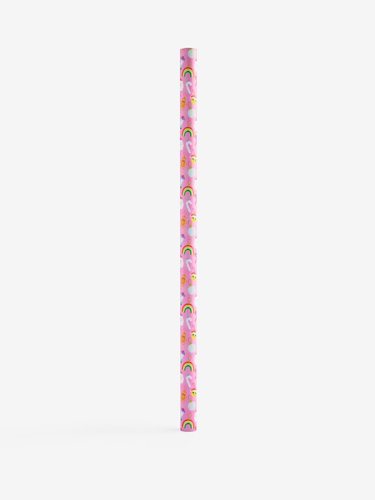 Pink Festive Era Extra Wide, 10m Christmas Wrapping Papers - Image 1 of 4