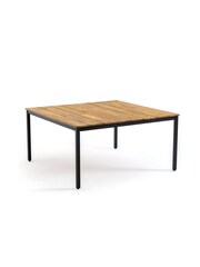 La Redoute Intérieurs Wood Hiba Metal & Acacia Square Garden Table - Image 2 of 4