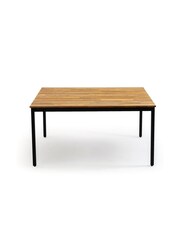 La Redoute Intérieurs Wood Hiba Metal & Acacia Square Garden Table - Image 3 of 4