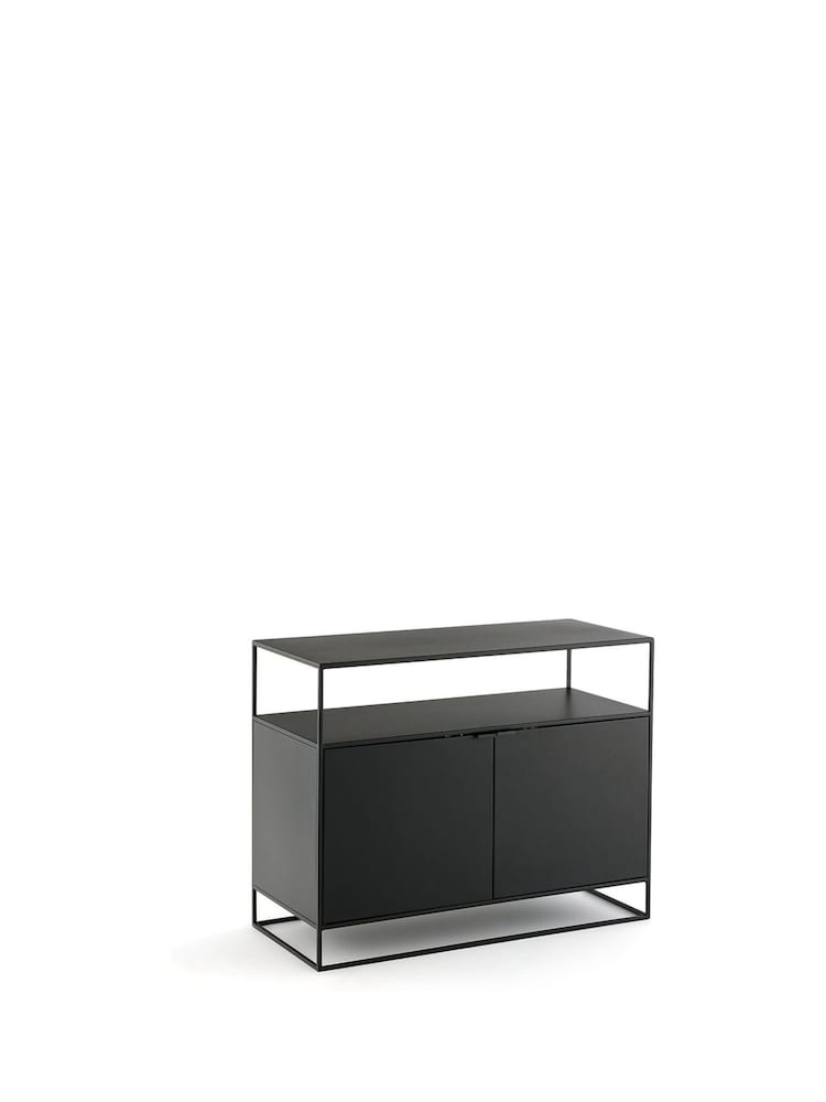 La Redoute Intérieurs Oak Hiba Industrial Metal Sideboard - Image 2 of 5