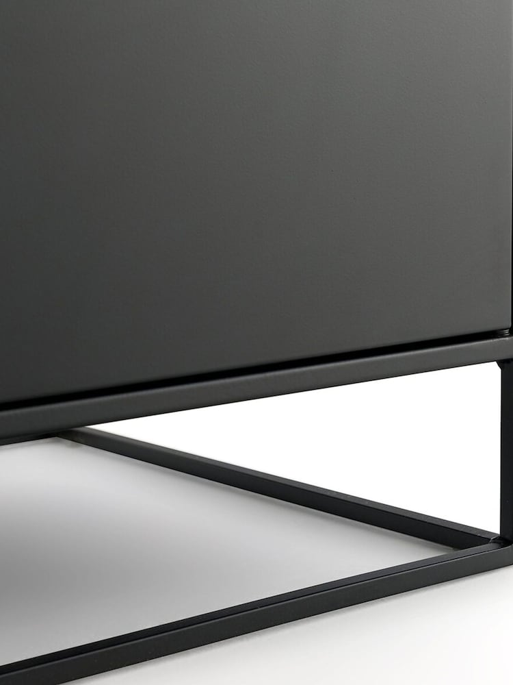La Redoute Intérieurs Oak Hiba Industrial Metal Sideboard - Image 5 of 5