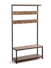 La Redoute Intérieurs Wood Metal Hiba Industrial Wood and Metal Hall Stand - Image 3 of 4
