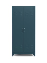 La Redoute Intérieurs Blue Hiba 2-Door Metal Cabinet - Image 1 of 5