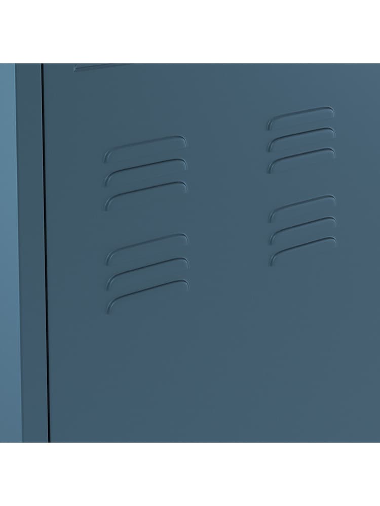 La Redoute Intérieurs Blue Hiba 2-Door Metal Cabinet - Image 5 of 5