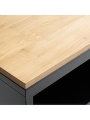 La Redoute Intérieurs Black Hiba 2-Door, 2-Compartment Kitchen Cabinet - Image 4 of 4
