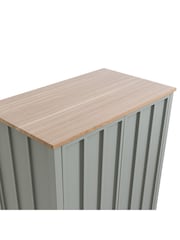 La Redoute Intérieurs Light Khaki Green Eugène Painted Pine Double Wardrobe - Image 5 of 6