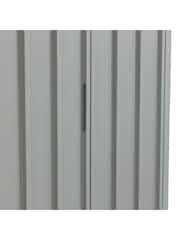La Redoute Intérieurs Light Khaki Green Eugène Painted Pine Double Wardrobe - Image 6 of 6