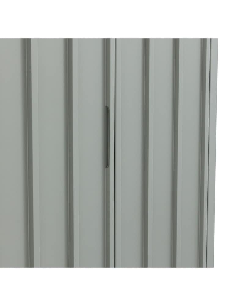 La Redoute Intérieurs Light Khaki Green Eugène Painted Pine Double Wardrobe - Image 6 of 6