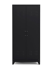 La Redoute Intérieurs Black Hiba 2-Door Metal Cabinet - Image 1 of 4