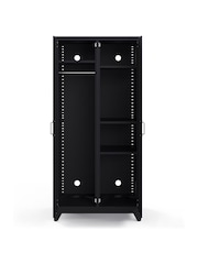 La Redoute Intérieurs Black Hiba 2-Door Metal Cabinet - Image 4 of 4
