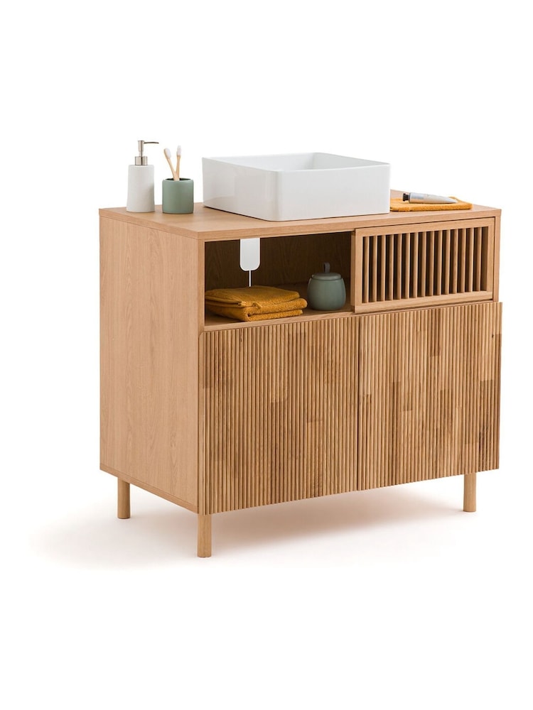 La Redoute Intérieurs Light Oak Bilbao Oak Bathroom Vanity Unit - Image 2 of 5