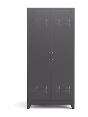 La Redoute Intérieurs Grey Hiba 2-Door Metal Cabinet - Image 1 of 4