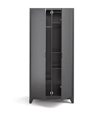 La Redoute Intérieurs Grey Hiba 2-Door Metal Cabinet - Image 3 of 4